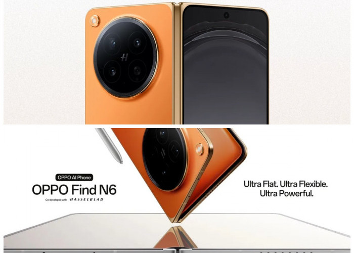 OPPO Find N6 Meluncur 17 Maret! HP Lipat Premium dengan Warna Oranye Emas yang Mencuri Perhatian