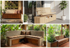 Teras Kecil Jadi Super Fungsional! 10 Model Bangku Storage yang Hemat Ruang dan Estetik