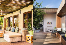 8 Desain Teras Rumah Minimalis dengan Kursi Kayu Panjang, Simpel tapi Bikin Betah!