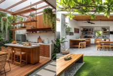 Ruang Makan Semi Outdoor, dengan Nuansa Alami yang Menenangkan!