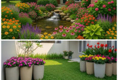 Inspirasi Desain Kebun Bunga Warna-Warni yang Bikin Tetangga Melirik, Suasana Segar Tiap Pagi