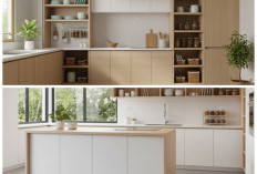 Inspirasi Dapur Minimalis Modern: Kitchen Set Bergaris Bersih yang Fungsional
