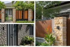 Inspirasi Pagar Rumah Modern: 8 Kombinasi Besi Hollow dan Batu Alam