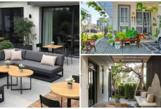 12 Ide Teras Cantik Tanpa Pagar yang Bikin Rumah Tetap Privat Meski Dekat Jalan