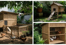Praktis dan Ekonomis, 9 Kandang Ayam Minimalis dari Bambu Bekas untuk Lahan Terbatas