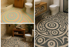 Sentuhan Alam di Rumah: Inspirasi Kamar Mandi dengan Lantai Batu yang Bikin Hati Tenang!