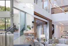 Desain Rumah Kecil dengan Void Modern, Cahaya dan Ruang Menyatu!