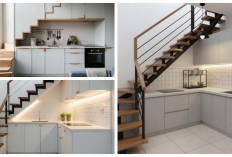 5 Ide Desain Dapur Sempit Leter L di Bawah Tangga Ini Bikin Rumah Kecil Jadi Mewah dan Luas