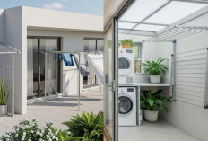 Inspirasi Rumah Mungil dengan Area Laundry Semi-Terbuka, Praktis dan Estetik!