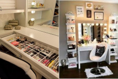 Gak Punya Meja Rias? Ini Ide Ruang Makeup Mini di Rumah