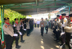 Polres Pagar Alam Berduka, Tembakan Salvo Lepas Kepergian Iptu Peri Diamond