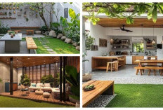 Ruang Makan Terbuka di Taman Hijau, Solusi Outdoor Living yang Estetik dan Nyaman