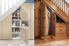 Desain Lemari Bawah Tangga Minimalis, Maksimalkan Ruang Tanpa Ribet!