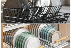 Anti Becek dan Lebih Higienis! Ide Rak Piring Wastafel untuk Dapur Rapi