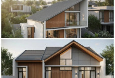 Desain Simpel Tanpa Ribet! Inspirasi Rumah Minimalis Atap Sandar Modern dan Estetik