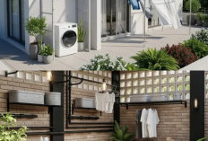 5 Cara Menyembunyikan Jemuran Tanpa Mengurangi Cahaya, Ruang Cuci Jemuran Mini yang Praktis