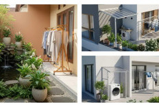 9 Trik Menyembunyikan Jemuran Tanpa Mengurangi Cahaya untuk Ruang Cuci Mini 