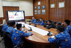 Asisten II Setdako Pagar Alam Ikuti Vidcon Monev Koperasi Merah Putih Sumsel