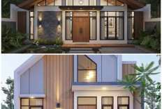 Ide Fasad Rumah Modern 2026 dengan Komposisi Garis dan Panel Material Masa Kini yang Memukau