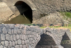 Fenomena Kemarau di Waduk Gajah Mungkur Ungkap Jembatan Nglengkong Bersejarah dari Era Belanda
