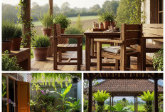 Teras Rumah Kampung Makin Adem! 7 Ide dengan Pohon Rindang dan Kursi Kayu yang Estetik!