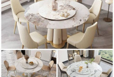 Rahasia Memilih Motif Marmer Elegan untuk Meja Makan Bulat yang Bikin Ruangan Terlihat Mewah!