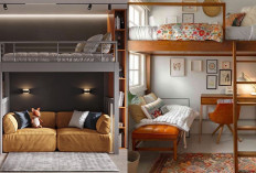 Kamar Tidur Rapi dan Fungsional, dengan Kasur Tingkat Minimalis!