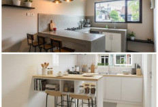Dapur Kecil Jadi Stylish: Ide Meja Bar Minimalis, Simpel tapi Multifungsi