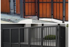 Inspirasi Pintu Pagar Dorong Lipat Modern 2026, Kokoh dengan Sentuhan Elegan