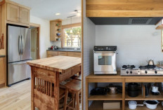 Inspirasi Meja Dapur Kayu Minimalis Bernuansa Natural untuk Dapur Modern!