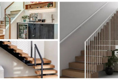 7 Inspirasi Tangga Kayu dan Railing Besi, Bikin Interior Rumah Makin Modern!