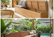 Teras Kecil Jadi Multifungsi! 10 Model Bangku Storage yang Hemat Ruang & Estetik!