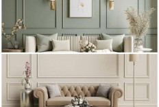 13 Ide Wall Moulding untuk Ruang Tamu Minimalis Bergaya Moder