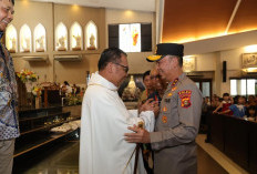 Sapa Jemaat Gereja St. Yoseph, Kapolda Sumsel Ajak Gotong Royong Jaga Kamtibmas Bumi Sriwijaya
