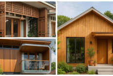 7 Inspirasi Depan Rumah Kayu Minimalis yang Bikin Suasana Hangat bak Villa Mewah