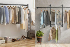 Inspirasi Rak Gantungan Baju Minimalis, Simpel tapi Bikin Kamar Rapi!