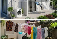 Solusi Praktis! 9 Ide Menyembunyikan Jemuran di Laundry Kecil Tetap Terang dan Rapi