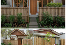 9 Ide Taman Rumah dengan Pagar Bambu dan Jalan Setapak Batu Alam yang Bikin Halaman Terlihat Lebih Estetik!