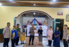 Sambut HUT Bhayangkara ke-80, Polsek Dempo Utara Gelar Baksos MENYALA di Gereja HKBP