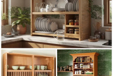 Rak Piring Kayu, Solusi Dapur Rapi dengan Sentuhan Alami!