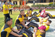 Pastikan Fisik Prima Jalani Tugas, Personel Polres Pagar Alam Ikuti Tes Jasmani Periode I
