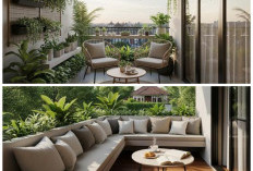 Inspirasi Balkon Rumah Nuansa Kafe, Tempat Santai Asyik di Sore Hari