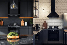 Lampu Gantung Minimalis yang Bikin Dapur Hitam Tampak Lebih Berkelas!