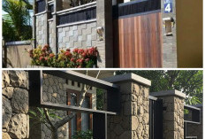 Inspirasi Pagar Besi Kombinasi Batu Alam Andesit, Hunian 2026 Terlihat Lebih Eksklusif