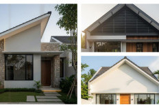 9 Inspirasi Fasad Rumah Minimalis Satu Lantai Atap Pelana Miring, Modern, Elegan, dan Fungsional