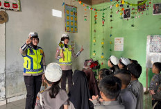 Tanamkan Disiplin Sejak Dini, Polantas Pagar Alam Giat Polsanak di TK