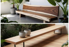 9 Inspirasi Teras Minimalis dengan Bangku Kayu Panjang, Simpel tapi Bikin Tampilan Rumah Lebih Menarik