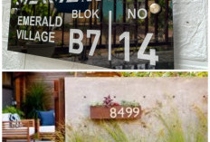 12 Ide Desain Nomor Rumah yang Estetik dan Berkarakter untuk Hunian Modern