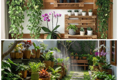 Inspirasi Kebun Rumah dengan Sentuhan Kayu dan Tanaman Hias, Asri dan Instagramable