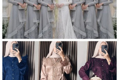 7 Inspirasi Gamis Brokat 2 Layer Warna Netral untuk Lebaran 2026, Elegan dan Anggun